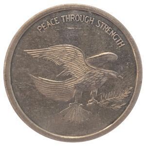 American Security Council 'Peace Through Strength' Silver Round
